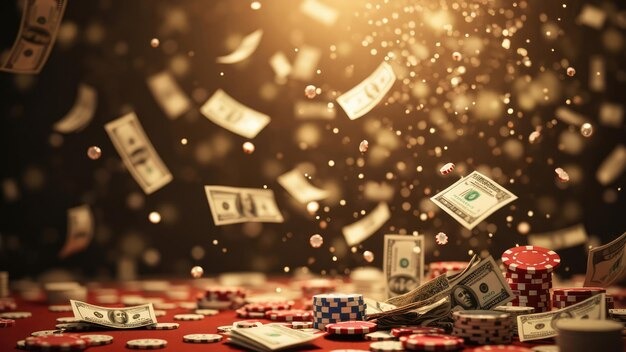 No Commission Baccarat live dealer interface on slot bet showing card table and betting options